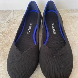 Rothy’s black flats size 8